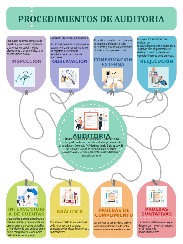 Infografia Procedimientos de Auditoria | PDF | Auditoría | Contralor