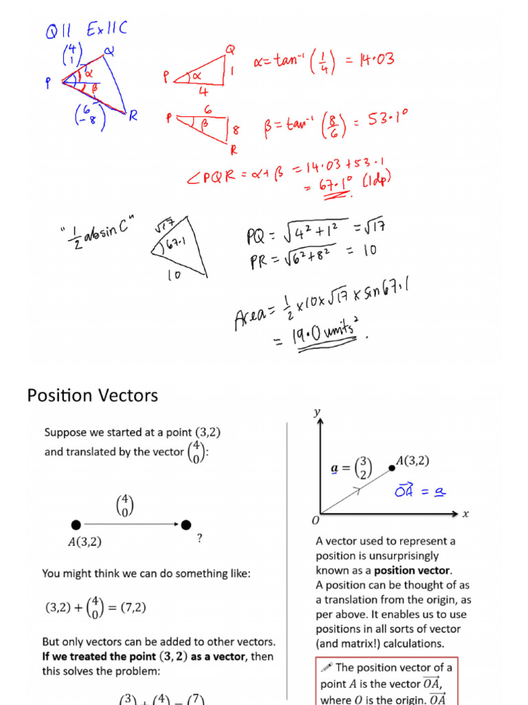 16 Vectors 3 - Geometric Problems, Comparing Coefficients 21.11.19 | PDF