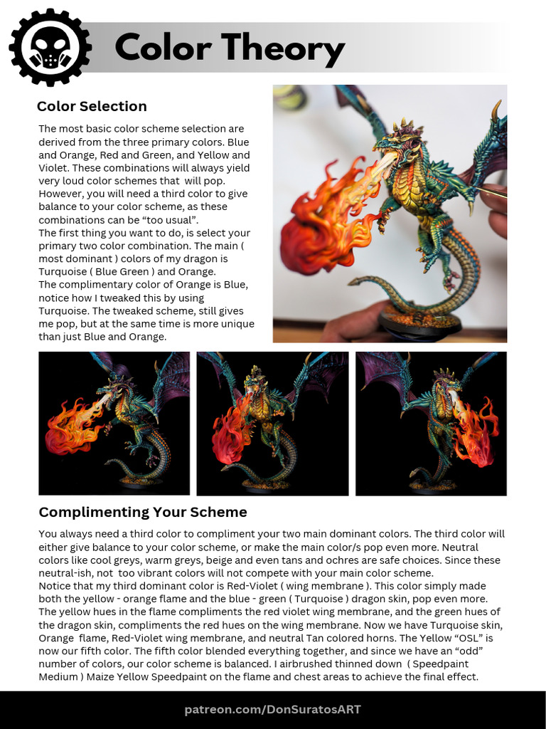 Dragon Color Scheme Techniques | PDF