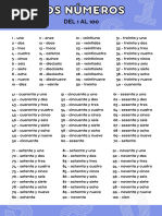 Números del 1 al 100 en letra | PDF