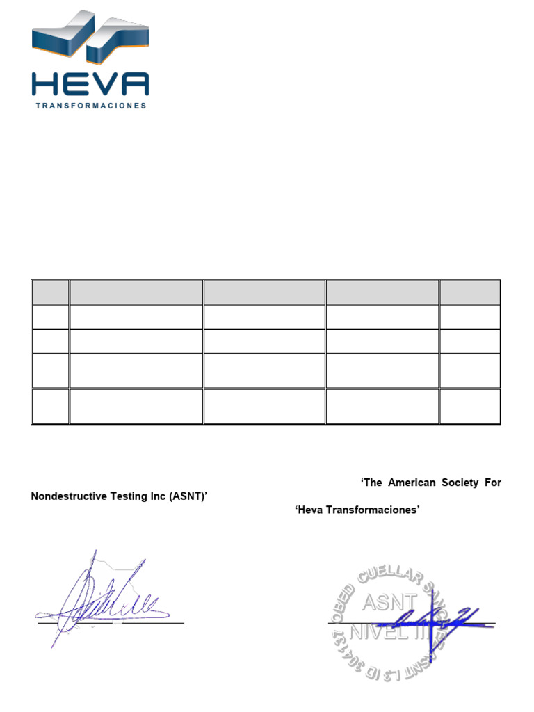 Certificacion Hector Rios 2.0 | PDF | Pruebas no destructivas ...