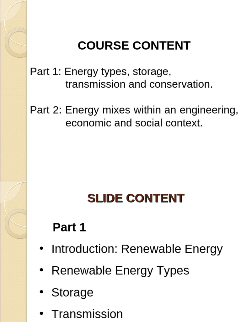 Renewable Energy: Types and Storage Solutions | PDF | Energy Storage ...