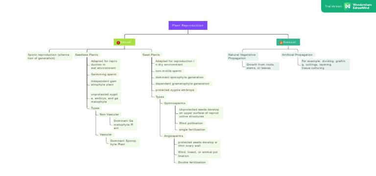 Sexual Reproduction Asexual Plant Reproduction Concept Map | PDF ...