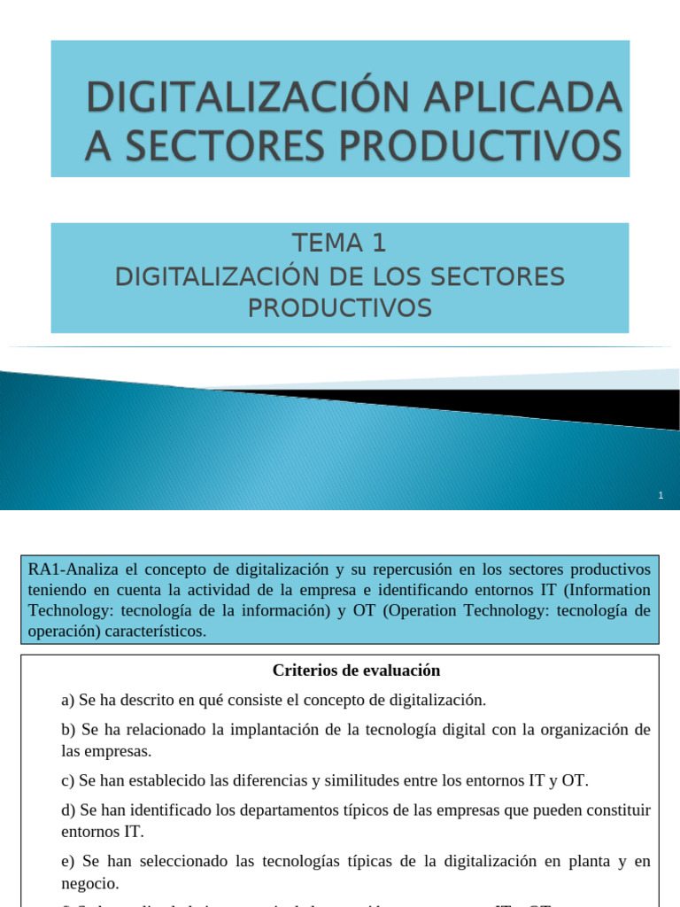Unidad 1 Digitalización | PDF | Computación en la nube | Internet de ...