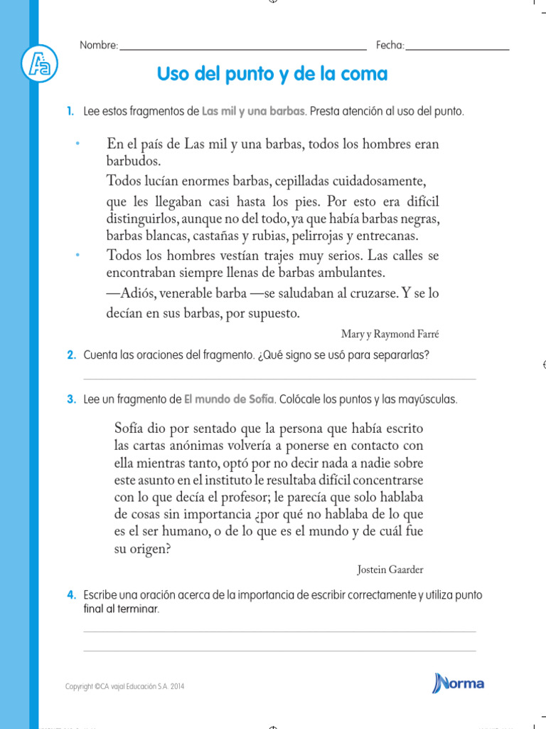 CL5 - HT3 - El Punto y La Coma | PDF