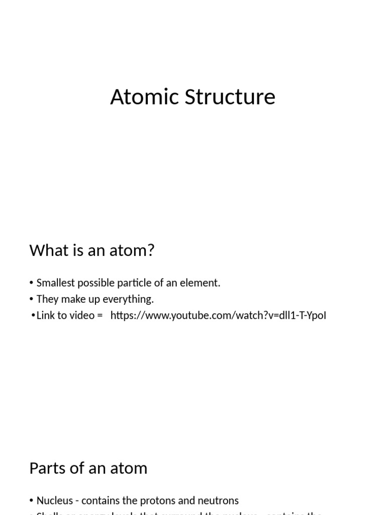 Understanding Atomic Structure Basics | PDF | Atoms | Atomic Nucleus