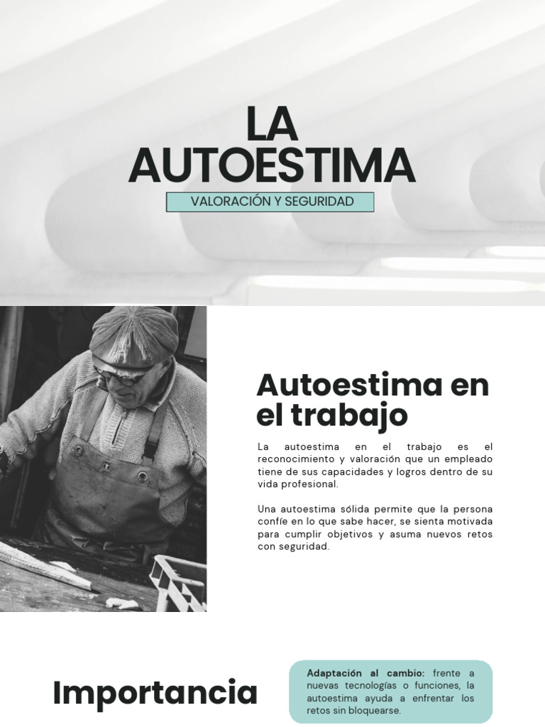 Autoestima en el Trabajo y la Educación | PDF