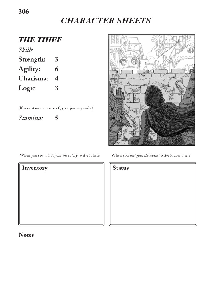 Character Sheets for RPG Adventures | PDF