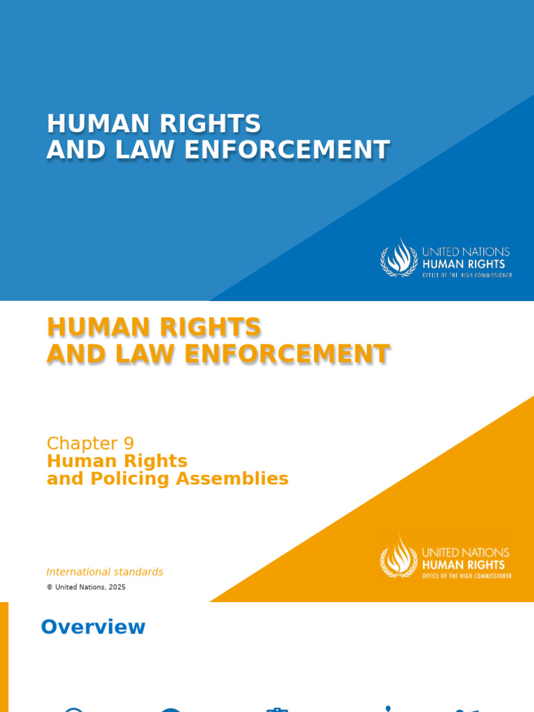 Slides HR Law Enforcement Officials CH 9 | PDF | Human Rights | Police