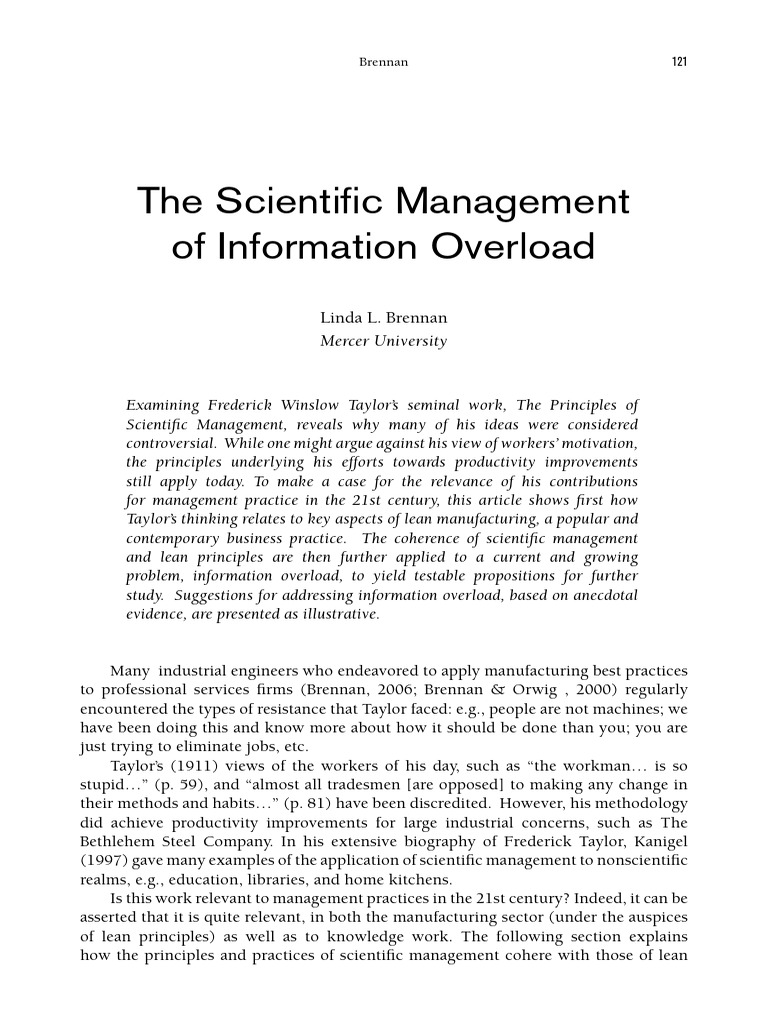 Causes, consequences, and strategies to deal with information overload ...