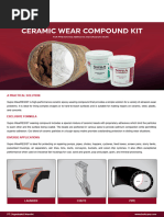 WEAR MAX - Epoxy Ceramic Coating - Datasheet - ENG | PDF | Epoxy | Ceramics