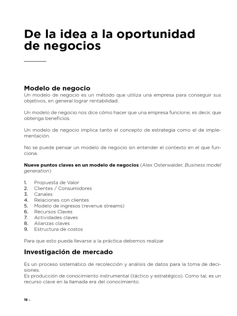 Modelos de Negocio y Estrategias Clave | PDF | Mercado (economía ...