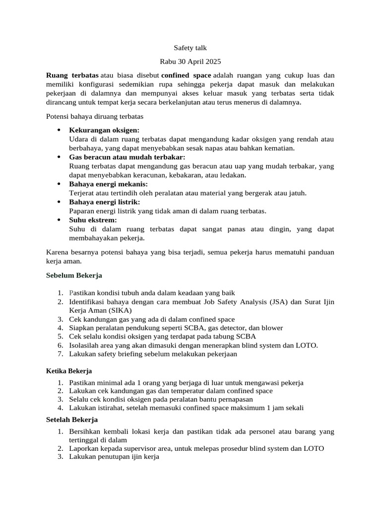Panduan Keselamatan Ruang Terbatas PDF