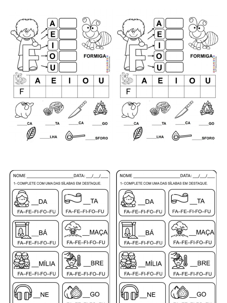 Ativ Letra F | PDF