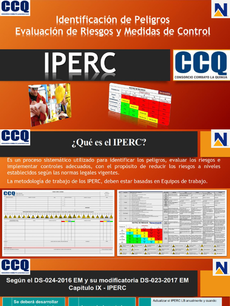 4 Charla - Iperc | PDF | Seguridad y salud ocupacional