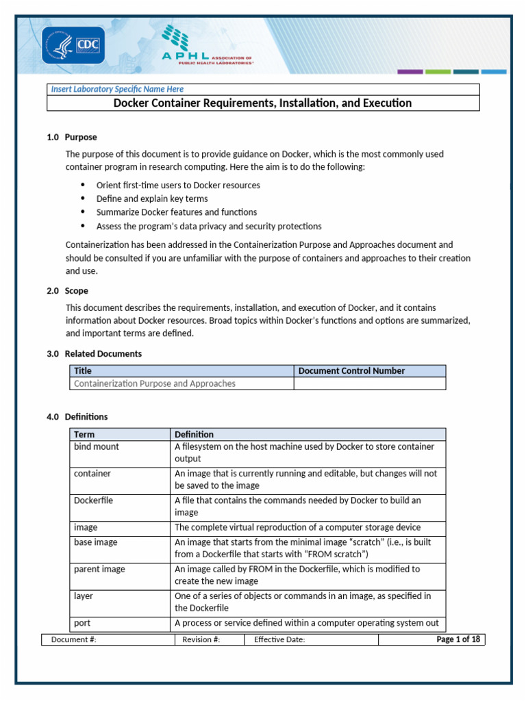 Docker Installation and Requirements Guide | PDF | Computer File ...