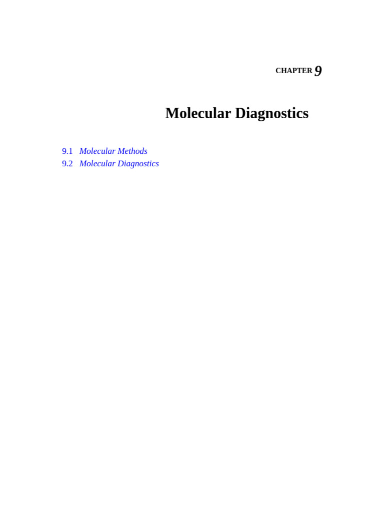 Molecular Diagnostics Techniques Explained | PDF | Polymerase Chain ...