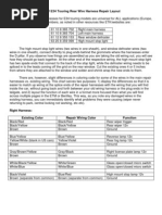 E34 Touring Harness Wiring
