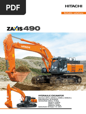Hitachi ZAXIS-5A Hydraulic Excavators | PDF | Engines | Mechanical