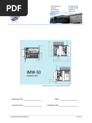 IMW-50 Natural Gas Compressor Manual | PDF | Personal Protective