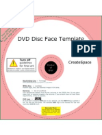 DVD Disc Face Template