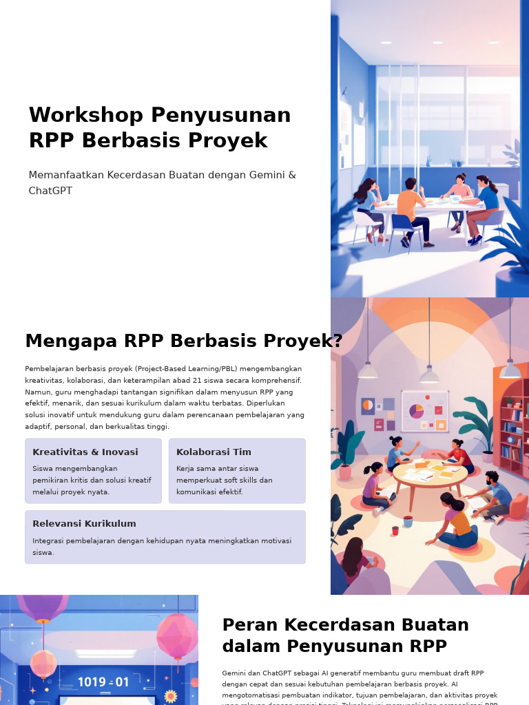 Workshop Penyusunan RPP Berbasis Proyek | PDF