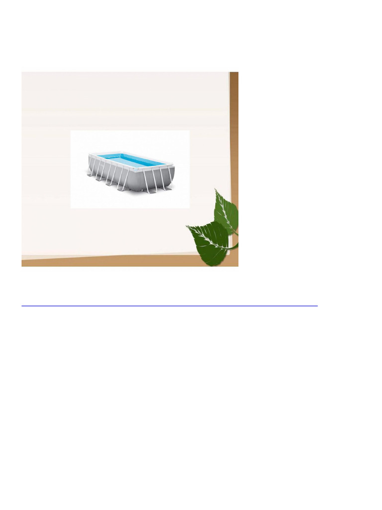 3453 4M X 2M X 1M Prism Frame Rectangular Pool Set | PDF