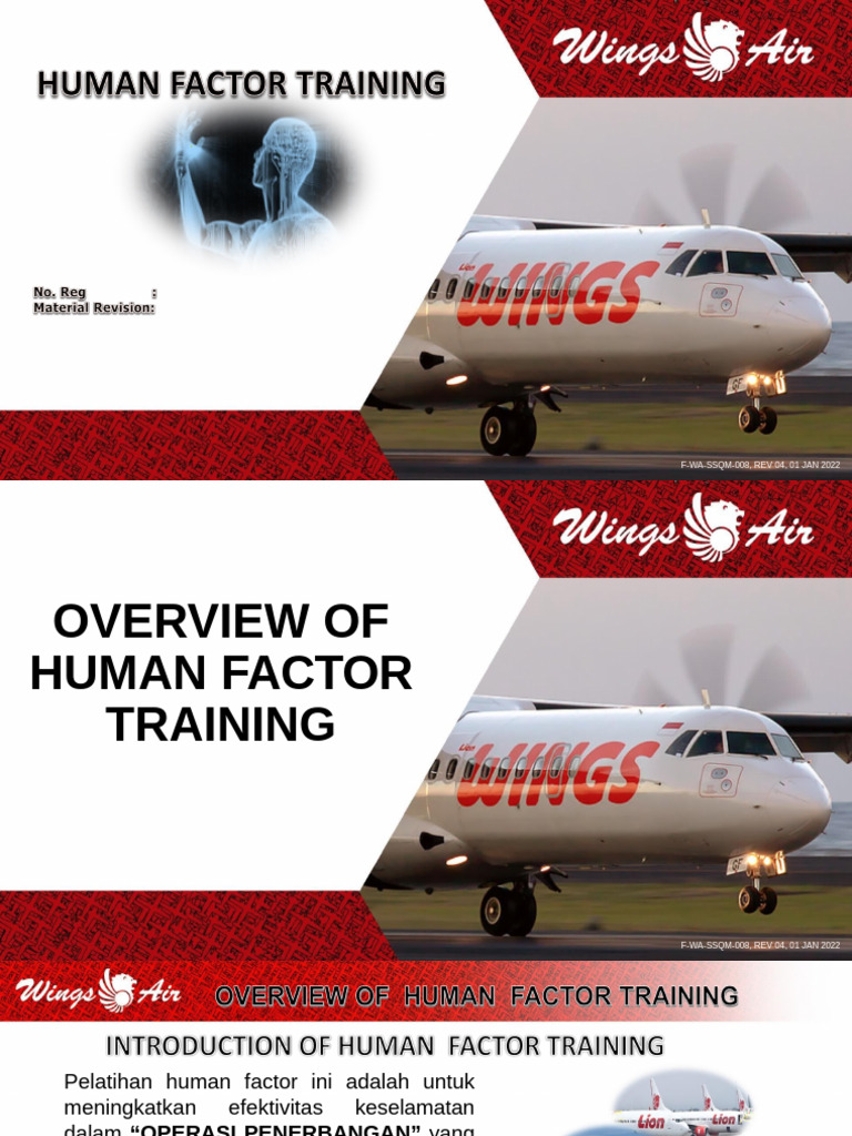 Pelatihan Human Factor untuk Keselamatan Penerbangan | PDF