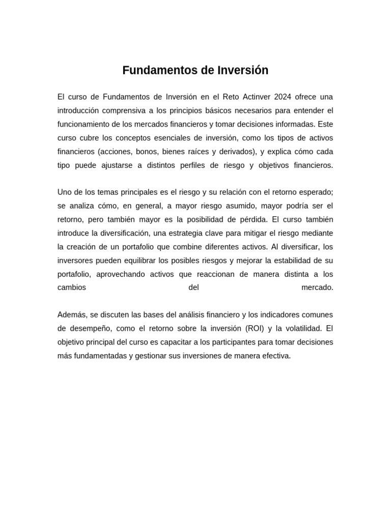Fundamentos de Inversion Formal | PDF