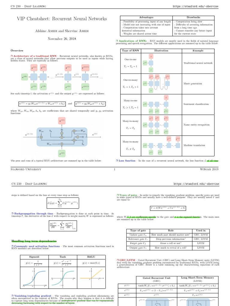 RNNs: Architecture, Applications, and Techniques | PDF | Deep Learning ...