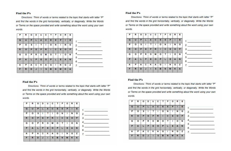 Puzzle Activity | PDF