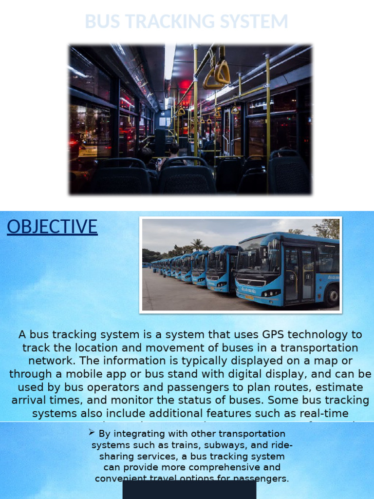 Bus Tracking System Overview | PDF | Bus | Mobile App