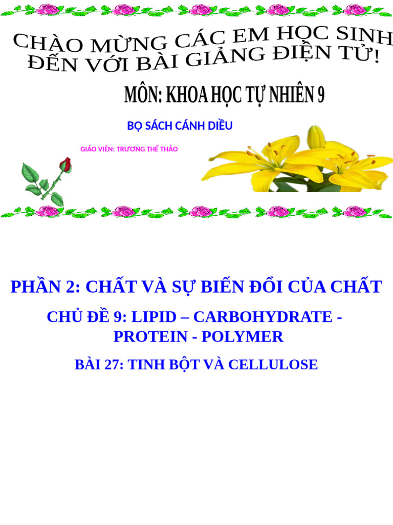 Bai 27 Tinh Bot Va Cellulose | PDF