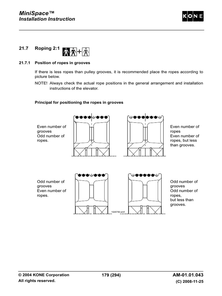 MiniSpace™ Elevator Rope Installation Guide | PDF | Elevator ...