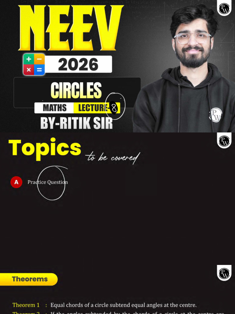 Circles 08 Class Notes | PDF