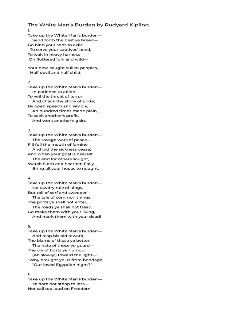 Colonialism and Its Impact in Poetry | PDF