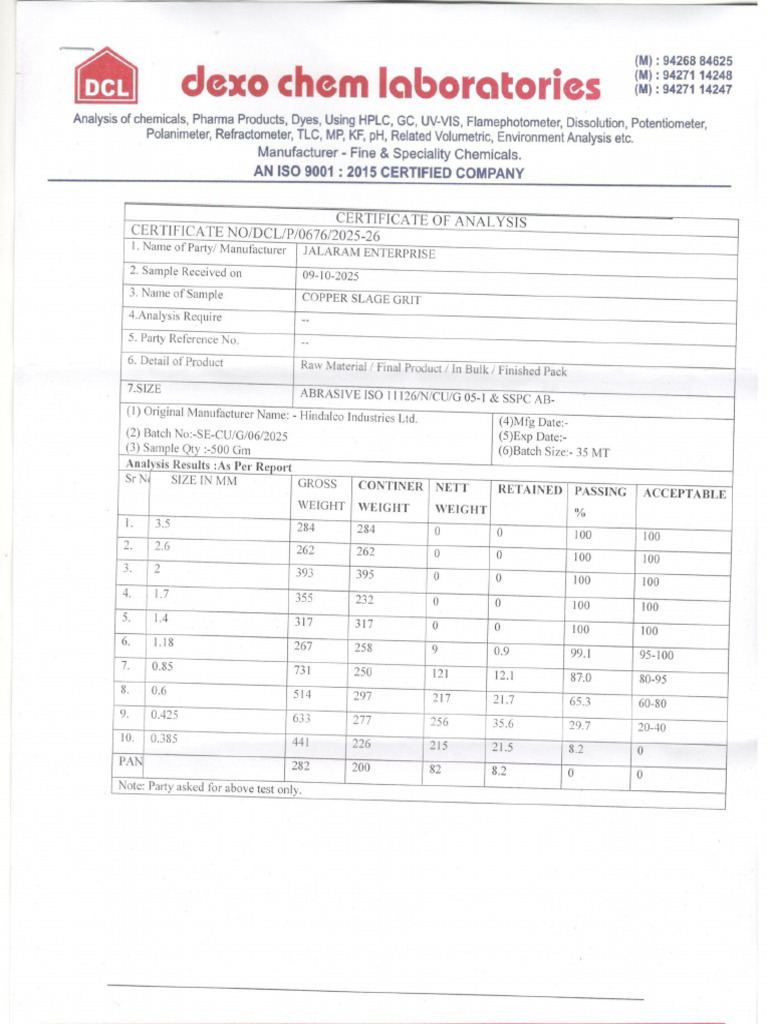 Test Certificate New | PDF