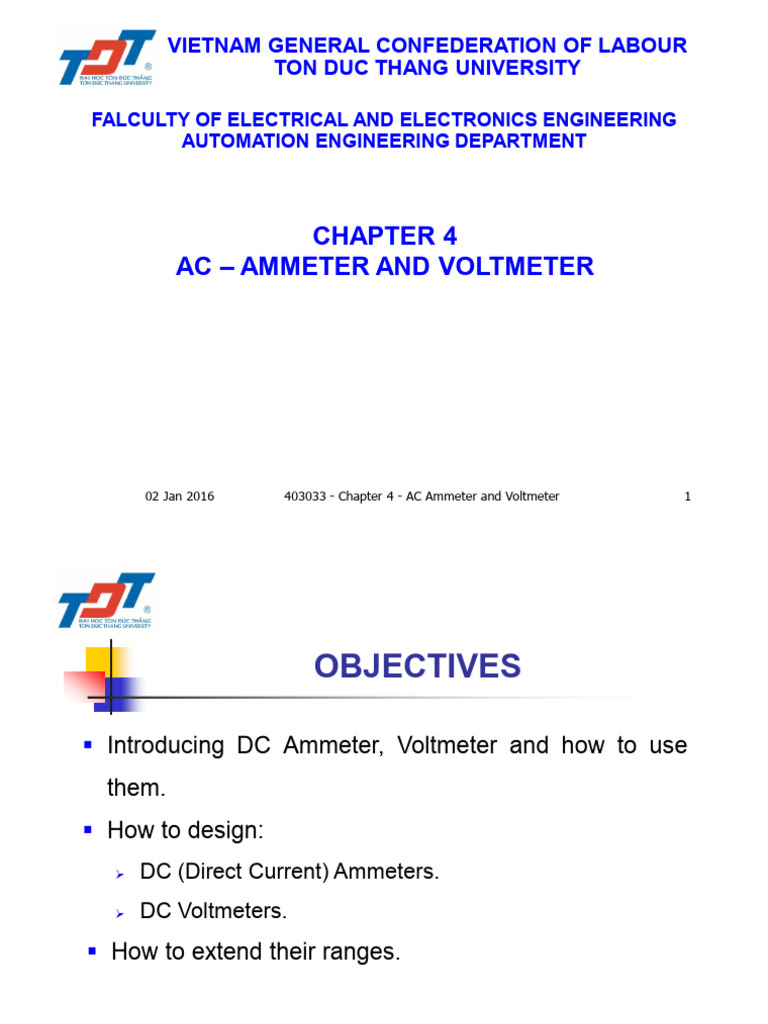 AC Ammeter and Voltmeter Overview | PDF | Electricity | Electromagnetic ...