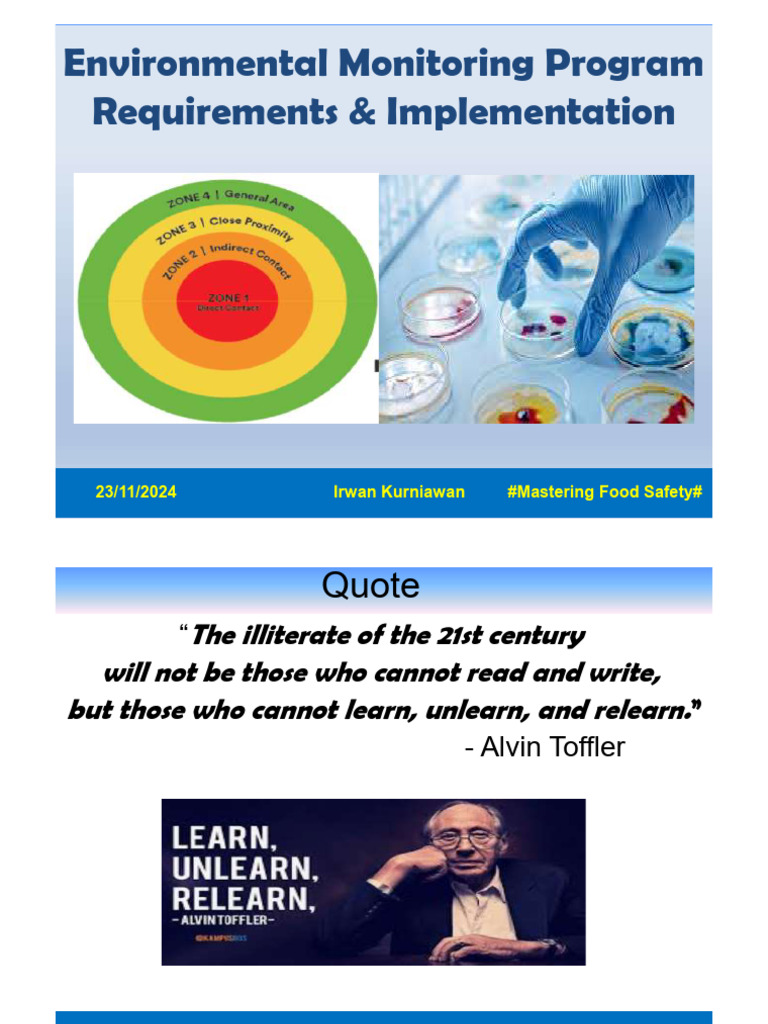 Environmental Monitoring in Food Safety | PDF | Food Safety | Hazards