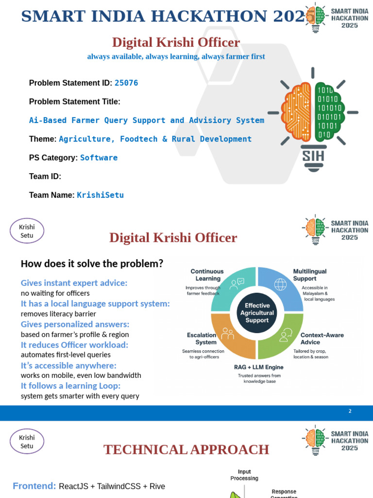 AI Farmer Query Support System | PDF | Agriculture | Artificial ...