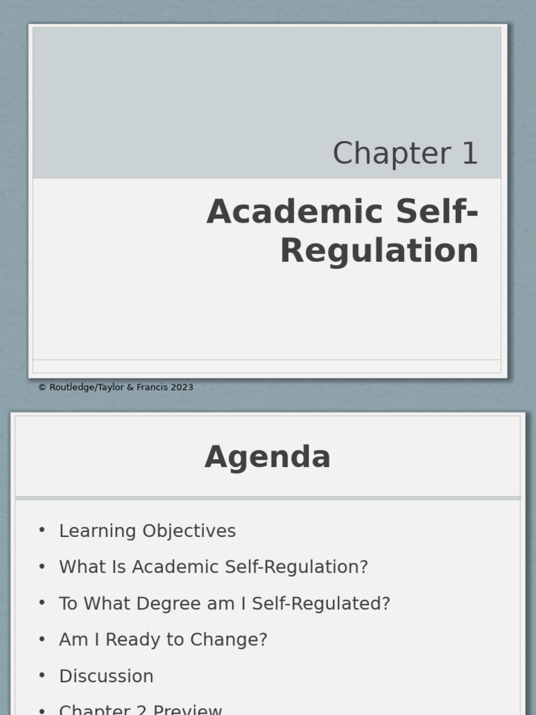 Academic Self Regulation | PDF | Learning | Motivational