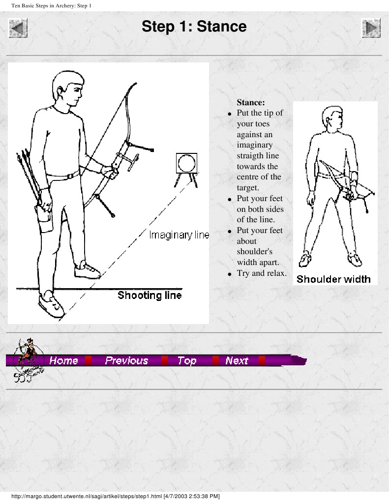 Ten Basic Steps in Archery | PDF | Archery | Bow And Arrow