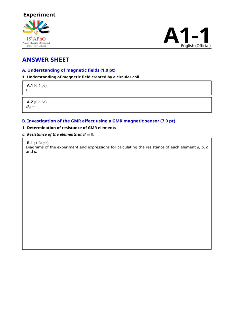 GMR Magnetic Sensor Experiment Guide | PDF | Inductor | Magnetometer