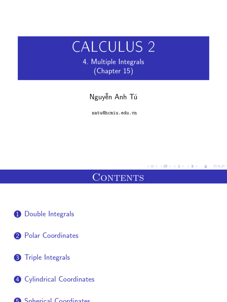 Understanding Multiple Integrals in Calculus | PDF | Integral ...
