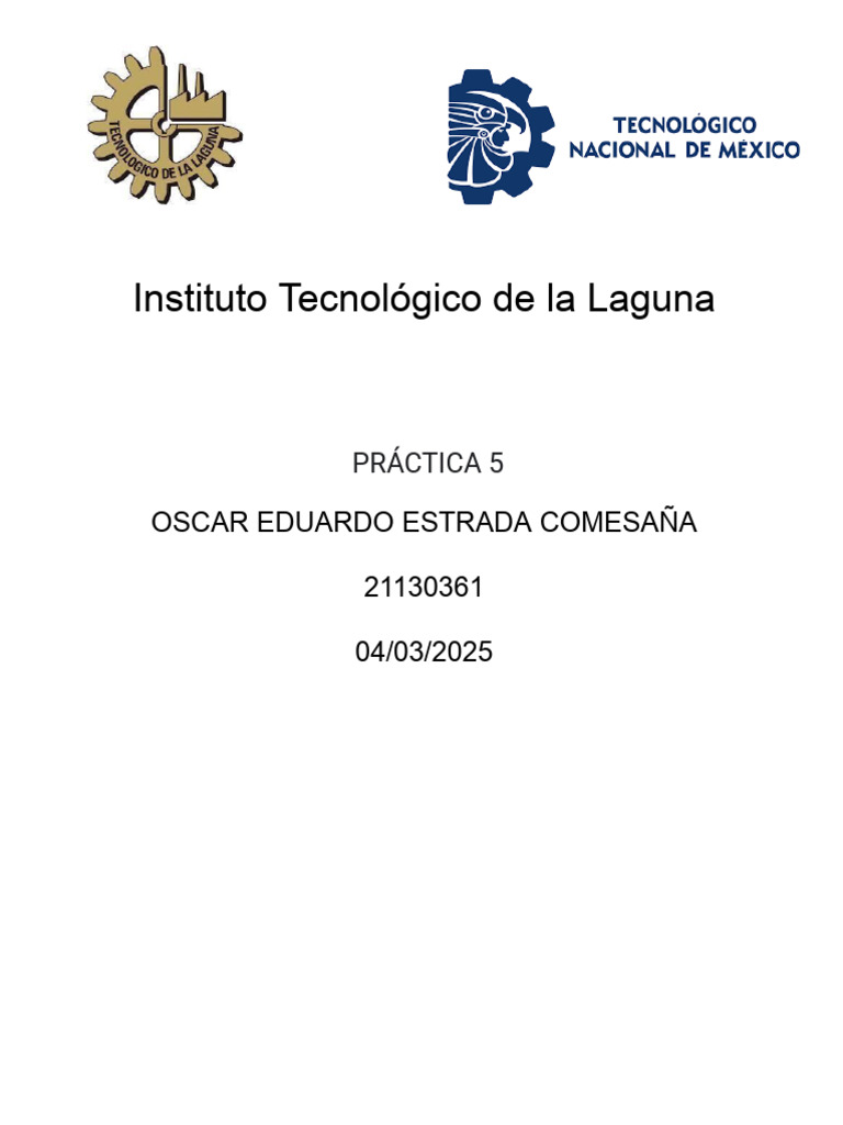 Practica 5 | PDF | Programación de computadoras | Informática