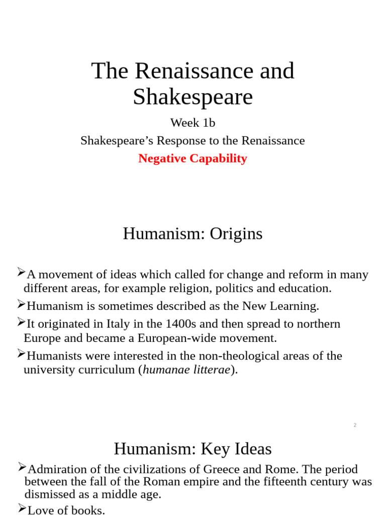 Shakespeare and Renaissance Humanism | PDF | Printing | William Shakespeare