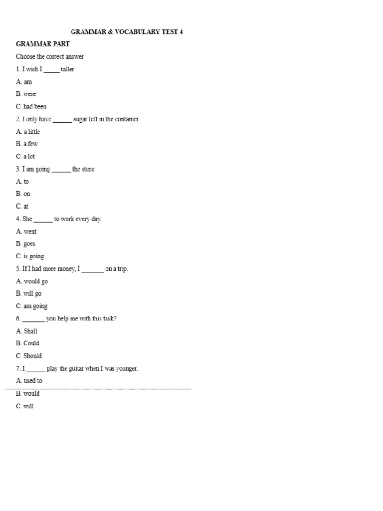 GV Test 4 | PDF
