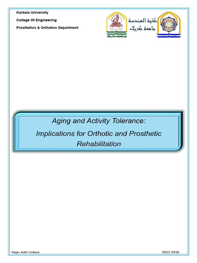 Aging and Activity Tolerance2025 | PDF | Blood Pressure | Heart Valve