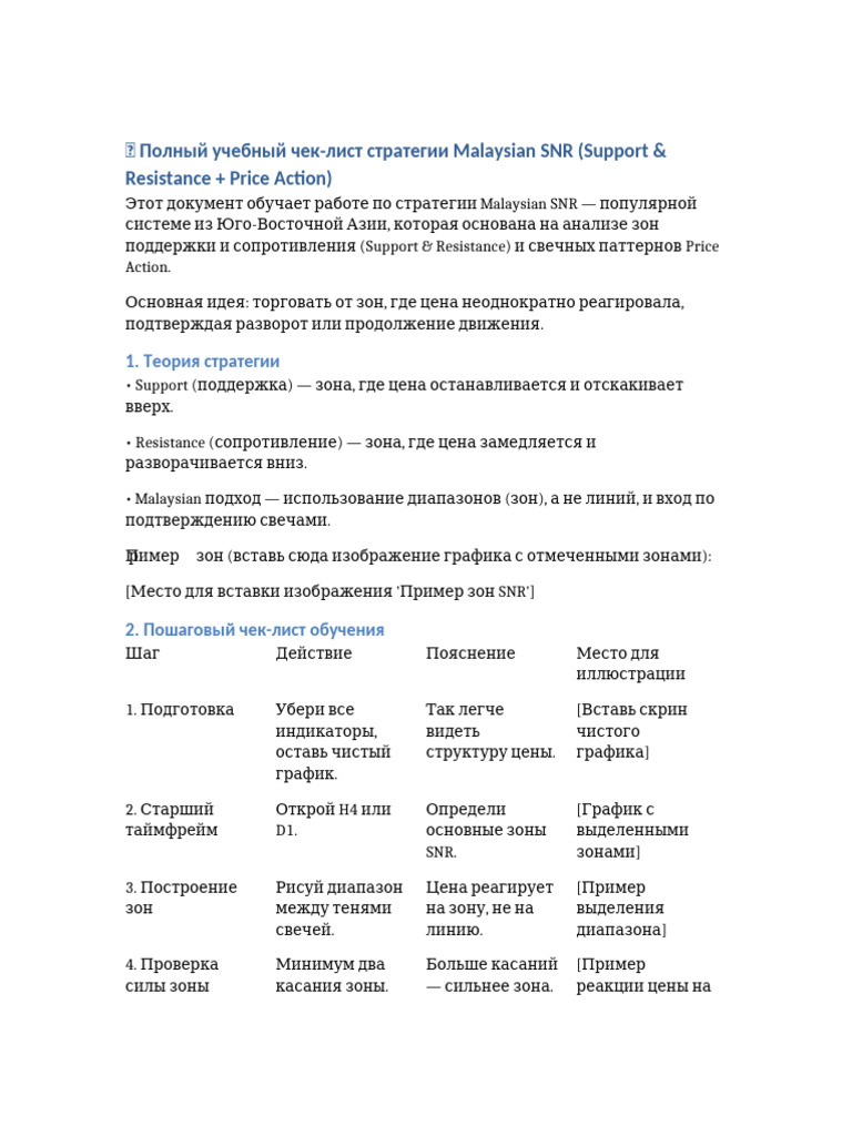 Malaysian SNR Training Checklist | PDF