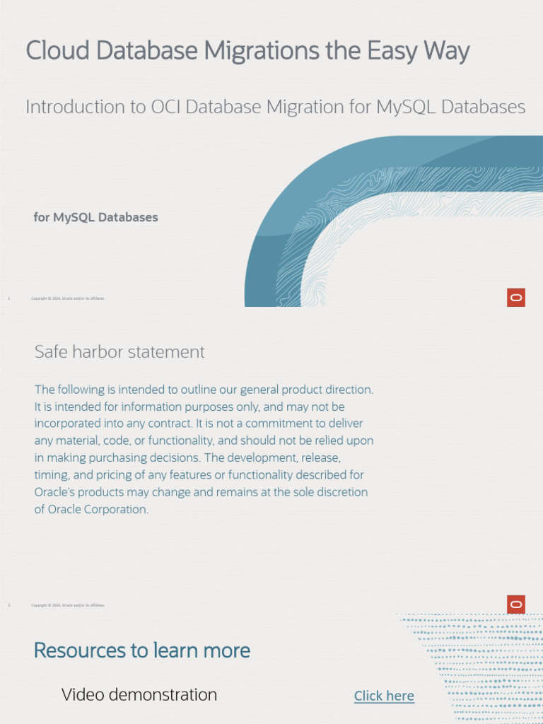 Easy MySQL Cloud Database Migration Guide | PDF | My Sql | Databases